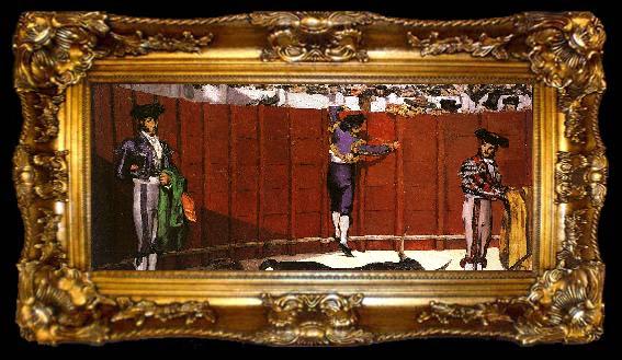 framed  Edouard Manet The Bullfight, ta009-2